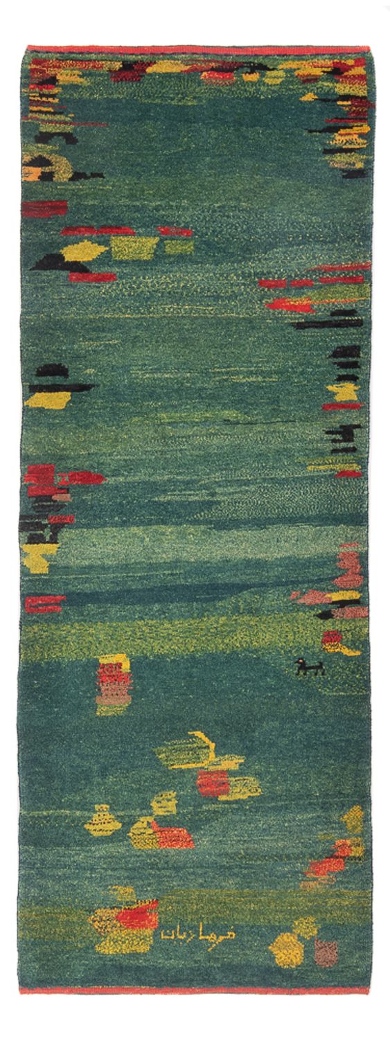 Runner Gabbeh Rug - Perser - 218 x 87 cm - multicolored