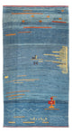 Gabbeh Persisch Teppich 193x90cm - Perserteppich Wollteppich