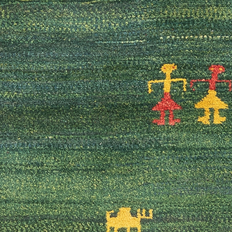 Runner Gabbeh Rug - Perser - 202 x 78 cm - green