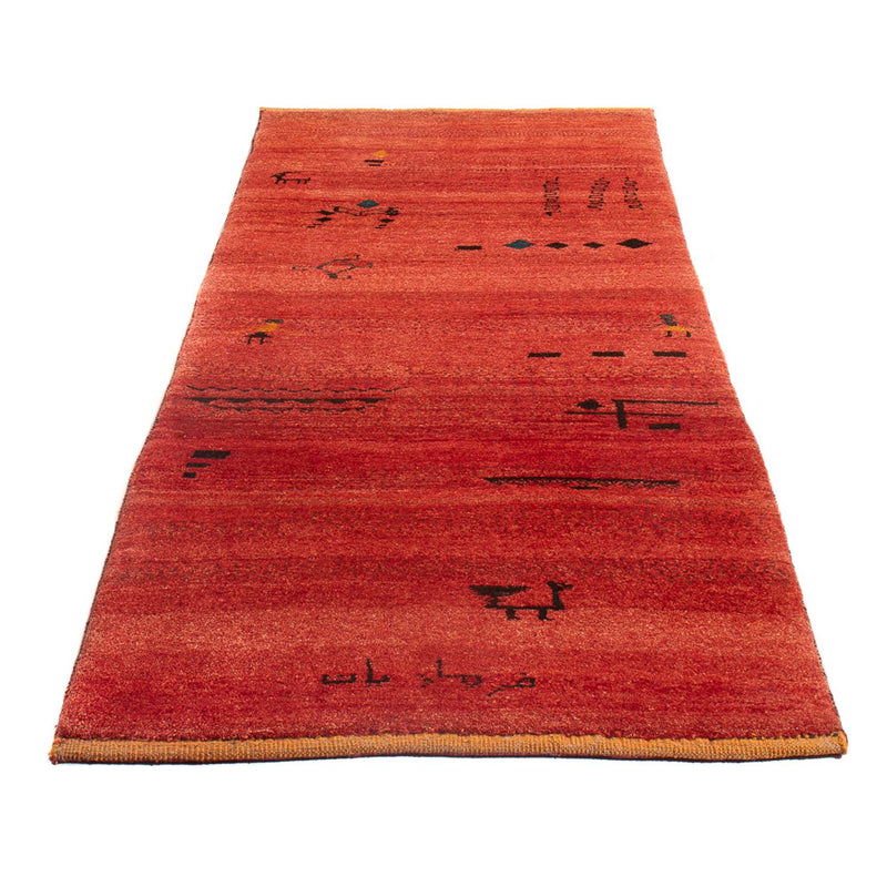 Runner Gabbeh Rug - Perser - 225 x 83 cm - light red