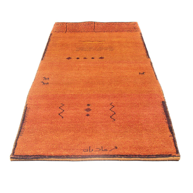 Runner Gabbeh Rug - Perser - 247 x 87 cm - terracotta