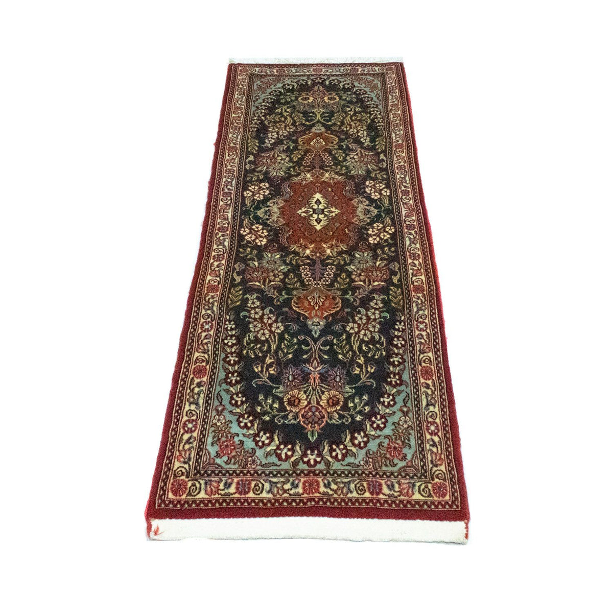 Runner Perser Rug - Ghom - 159 x 49 cm - blue