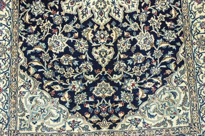 Perser Rug - Nain - 215 x 130 cm - dark blue