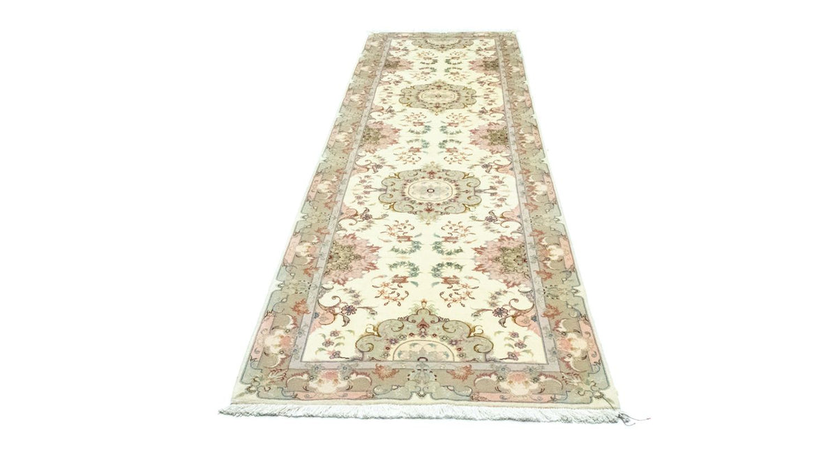 Runner Perser Rug - Tabriz - 337 x 90 cm - beige