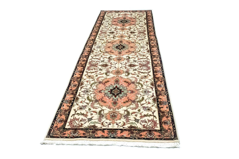 Runner Perser Rug - Tabriz - 322 x 87 cm - beige