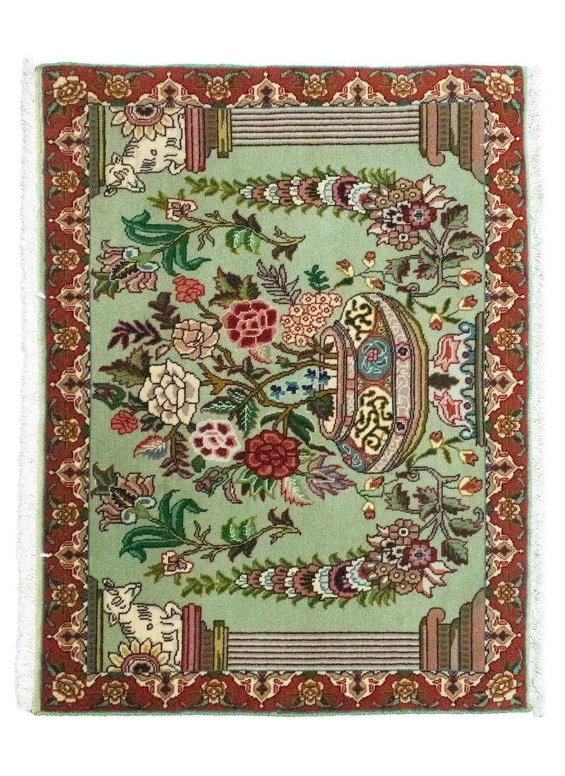 Perser Rug - Tabriz - Royal - 83 x 62 cm - green