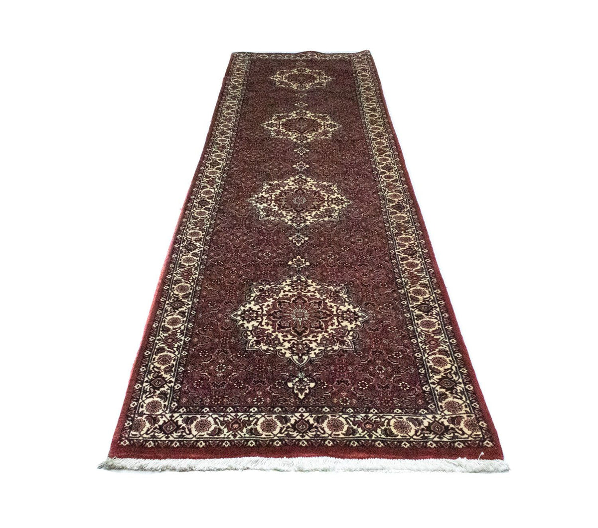 Runner Perser Rug - Bidjar - 340 x 88 cm - red