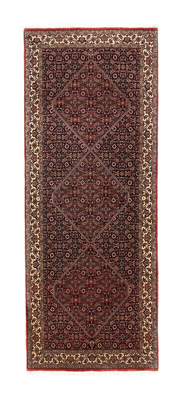 Runner Perser Rug - Bidjar - 216 x 85 cm - dark red