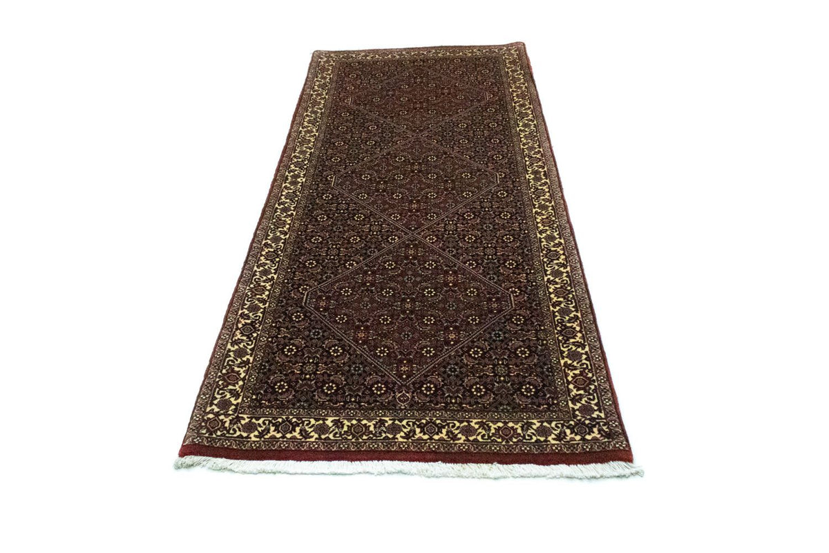 Runner Perser Rug - Bidjar - 216 x 85 cm - dark red