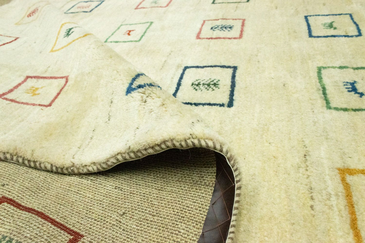Gabbeh Rug - Perser - 281 x 195 cm - beige