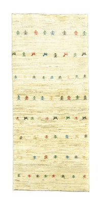 Runner Gabbeh Rug - Perser - 184 x 82 cm - beige