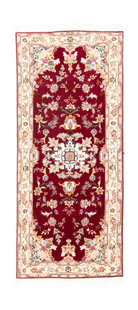 Runner Perser Rug - Tabriz - Royal - 202 x 81 cm - red