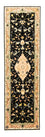 Runner Perser Rug - Tabriz - Royal - 294 x 85 cm - black