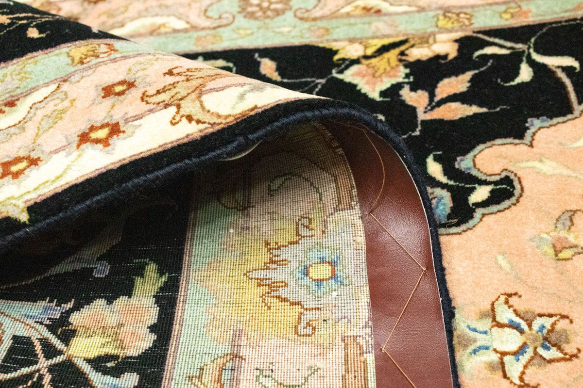 Runner Perser Rug - Tabriz - Royal - 294 x 85 cm - black