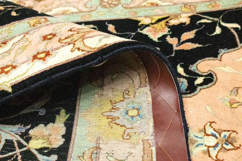 Runner Perser Rug - Tabriz - Royal - 294 x 85 cm - black