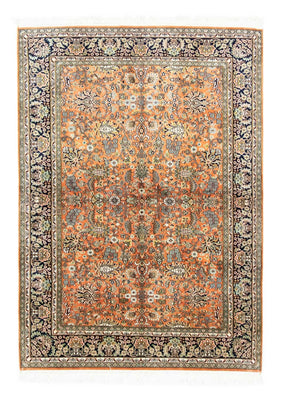 Silk Rug - Kashmir Silk - 181 x 130 cm - rust