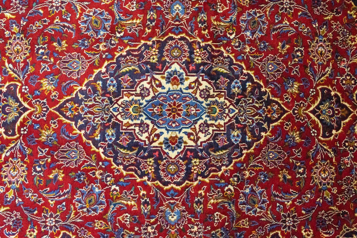 Perser Rug - Keshan - 222 x 140 cm - red
