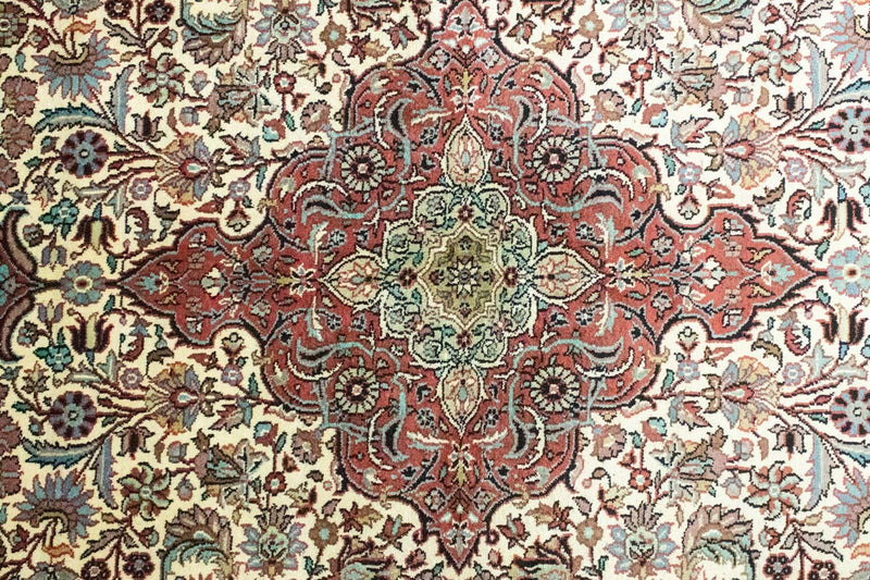 Silk Rug - Kashmir Silk - 218 x 153 cm - beige