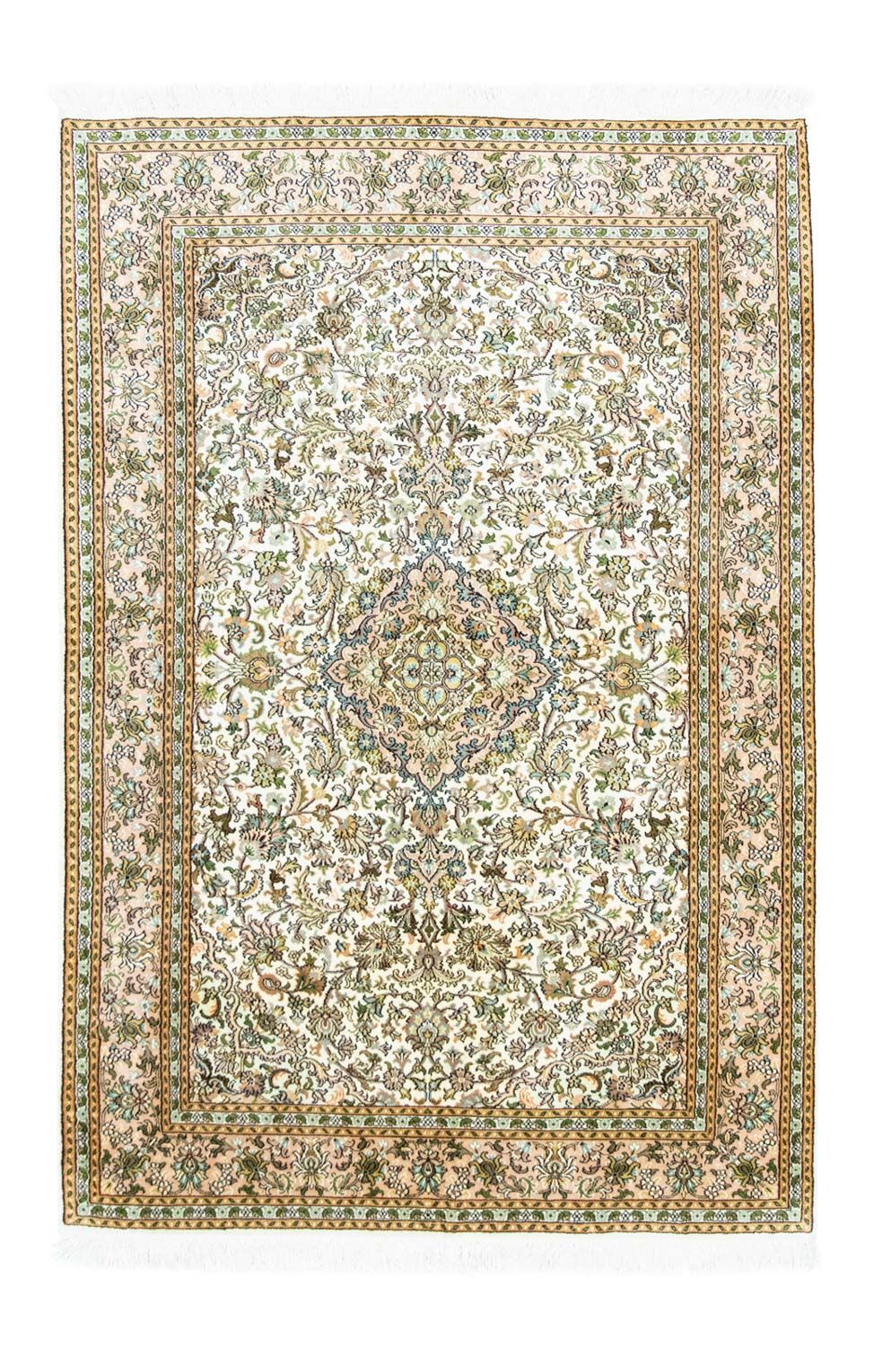 Silk Rug - Kashmir Silk - 183 x 125 cm - beige