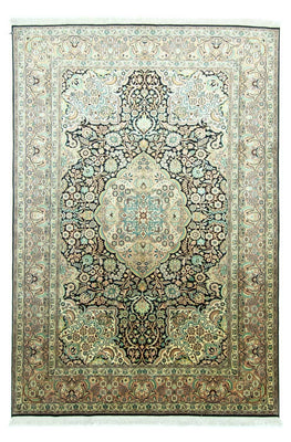 Silk Rug - Kashmir Silk - 311 x 213 cm - blue