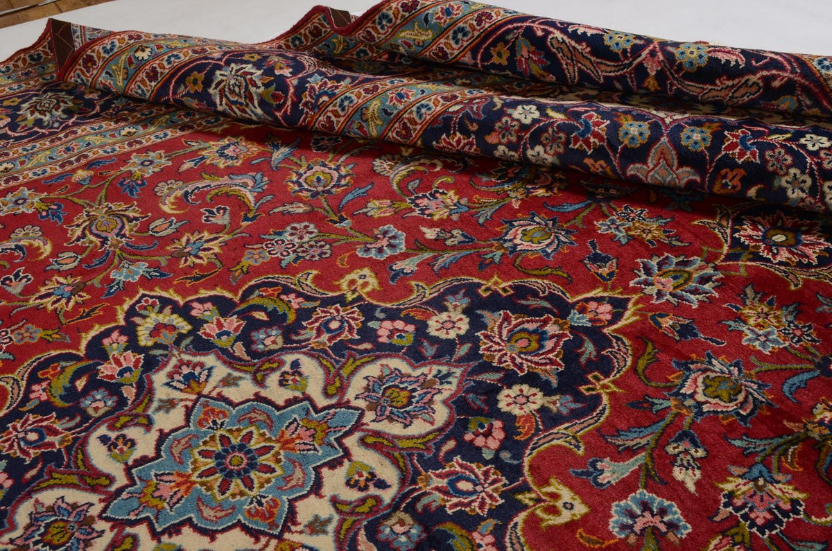 Perser Rug - Keshan - 353 x 244 cm - red