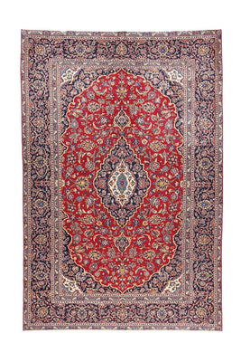 Perser Rug - Keshan - 286 x 194 cm - red