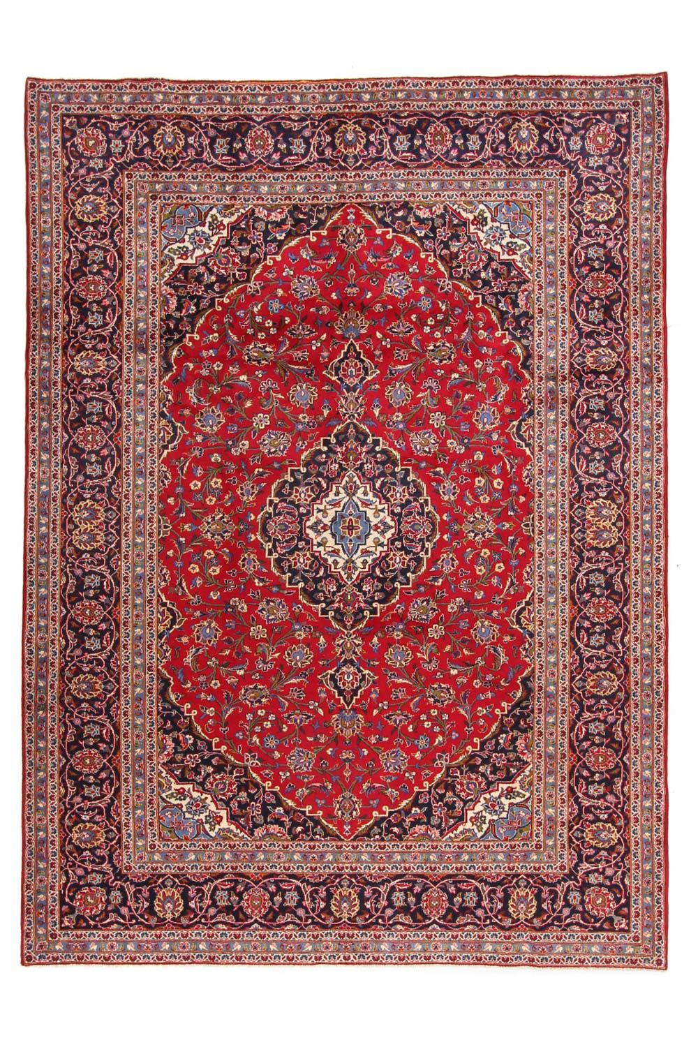 Perser Rug - Keshan - 346 x 253 cm - red