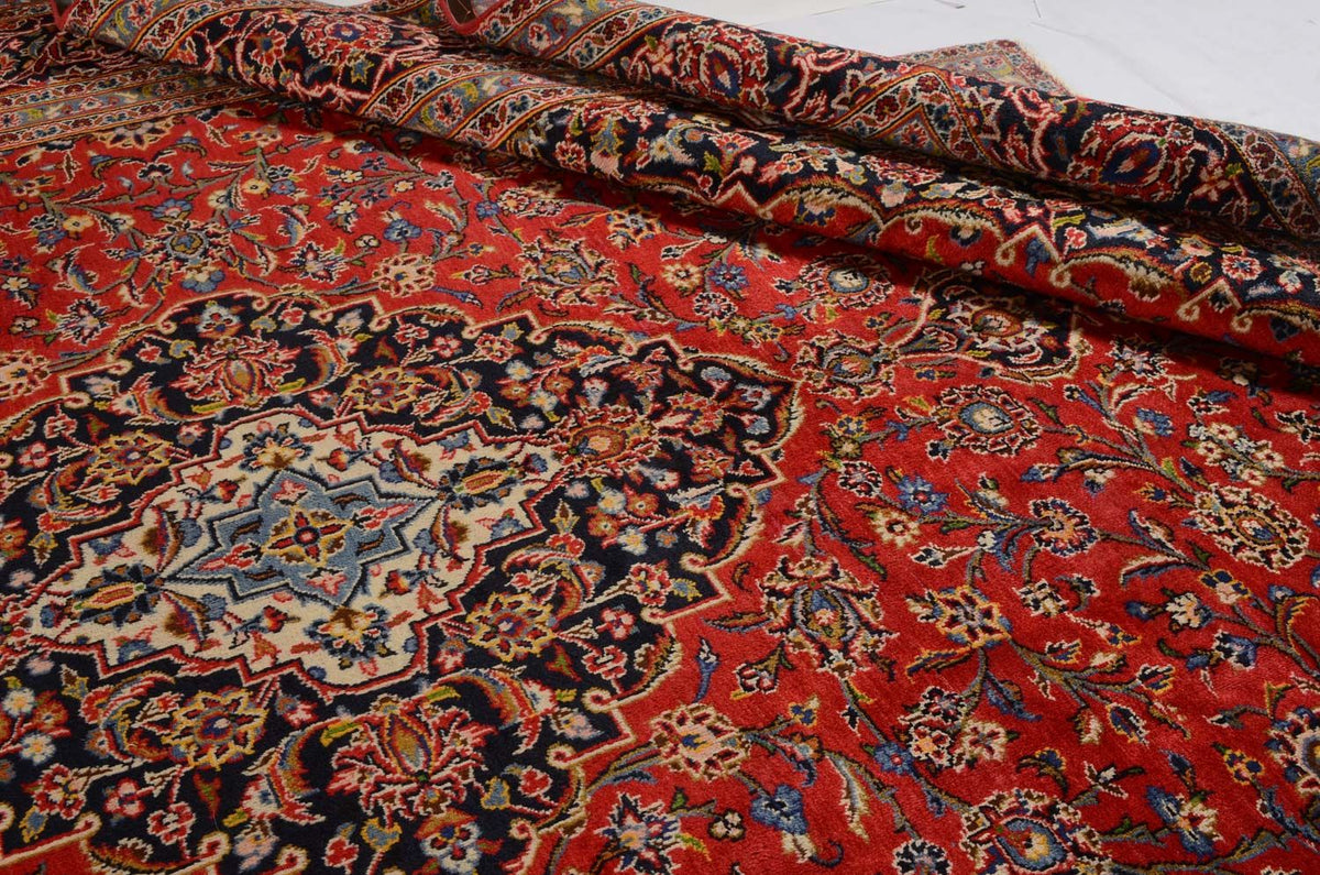 Perser Rug - Keshan - 414 x 292 cm - red