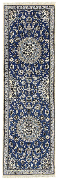 Runner Perser Rug - Nain - Royal - 200 x 60 cm - blue