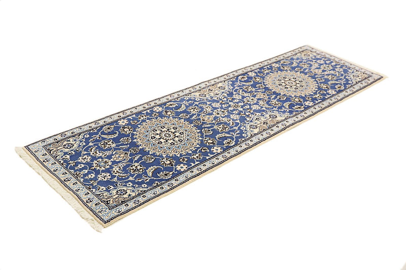 Runner Perser Rug - Nain - Royal - 200 x 60 cm - blue