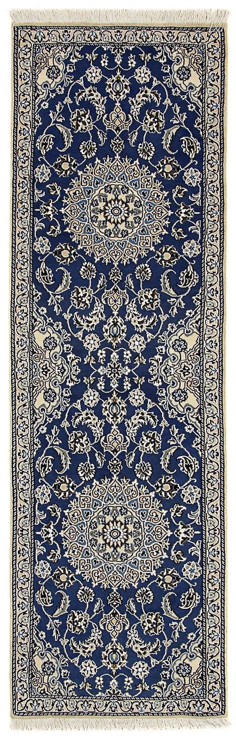 Runner Perser Rug - Nain - Royal - 200 x 60 cm - blue