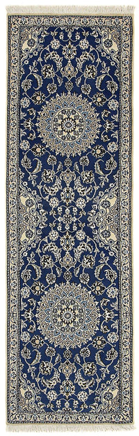 Runner Perser Rug - Nain - Royal - 200 x 60 cm - blue