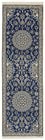 Runner Perser Rug - Nain - Royal - 200 x 60 cm - blue