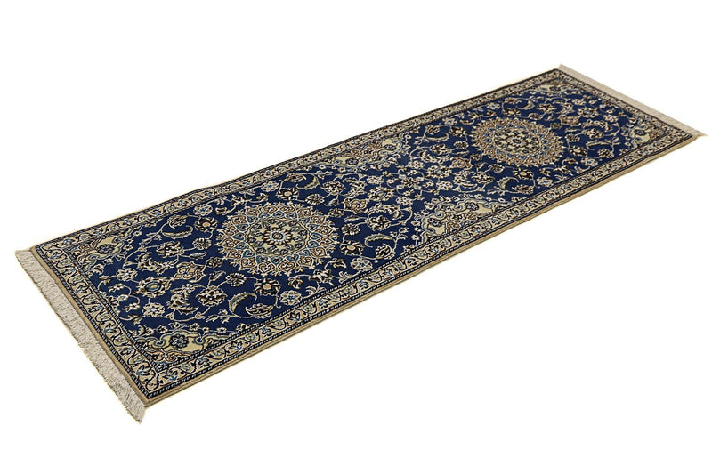 Runner Perser Rug - Nain - Royal - 200 x 60 cm - blue
