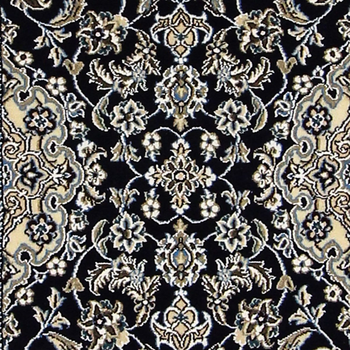 Runner Perser Rug - Nain - Royal - 196 x 61 cm - dark blue