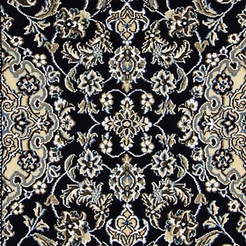 Runner Perser Rug - Nain - Royal - 196 x 61 cm - dark blue