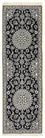 Runner Perser Rug - Nain - Royal - 200 x 62 cm - dark blue