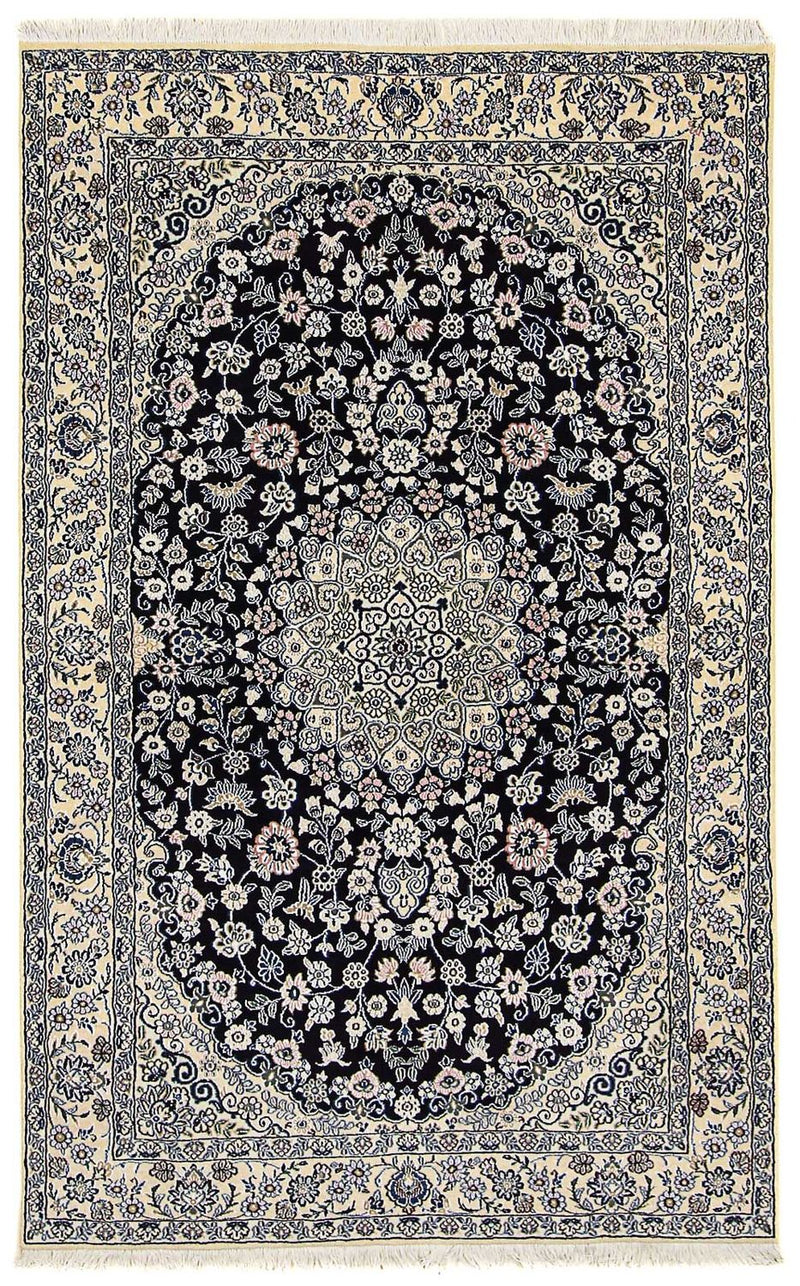 Perser Rug - Nain - Royal - 204 x 128 cm - dark blue