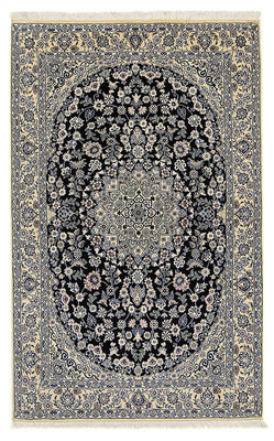Perser Rug - Nain - Royal - 202 x 132 cm - dark blue