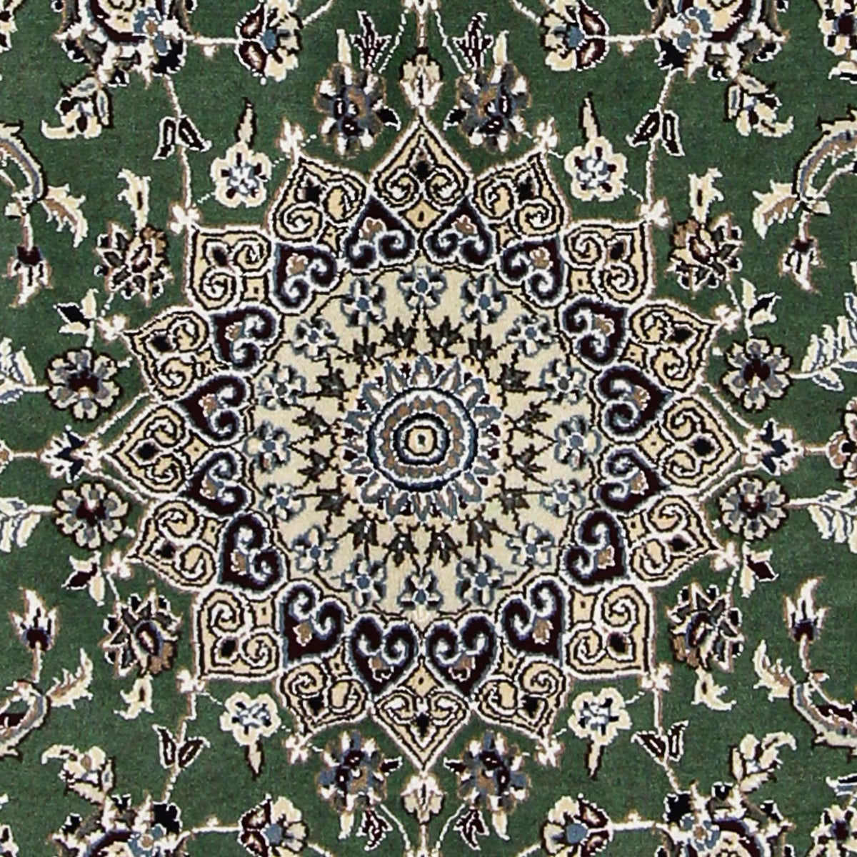 Perser Rug - Nain - Royal - 185 x 118 cm - dark green