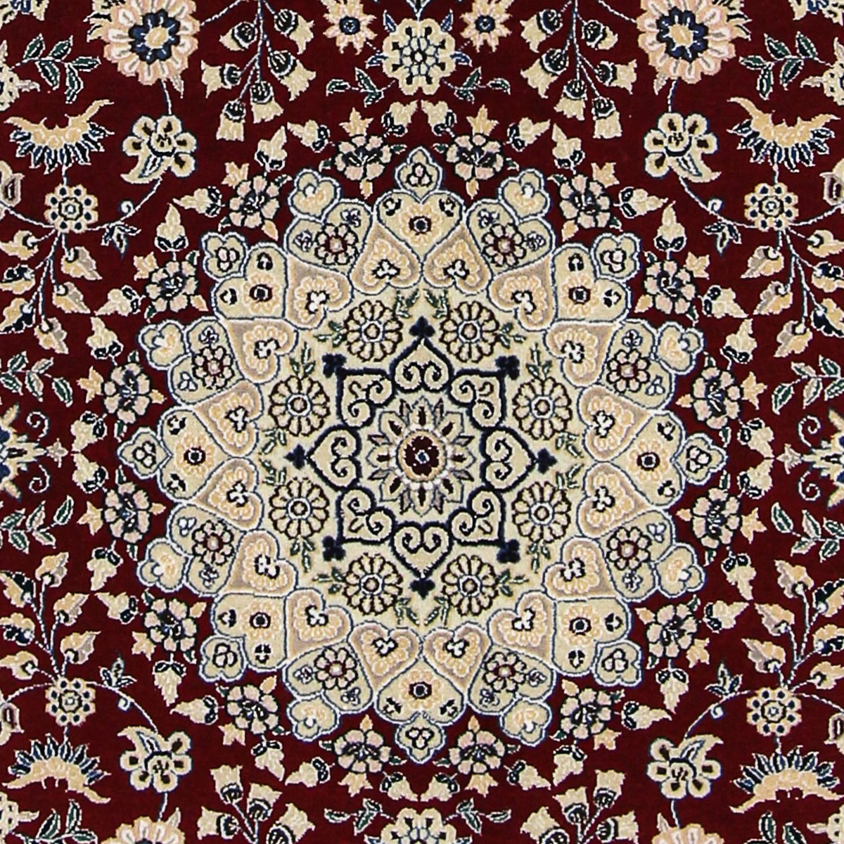 Perser Rug - Nain - Royal - 218 x 156 cm - dark red