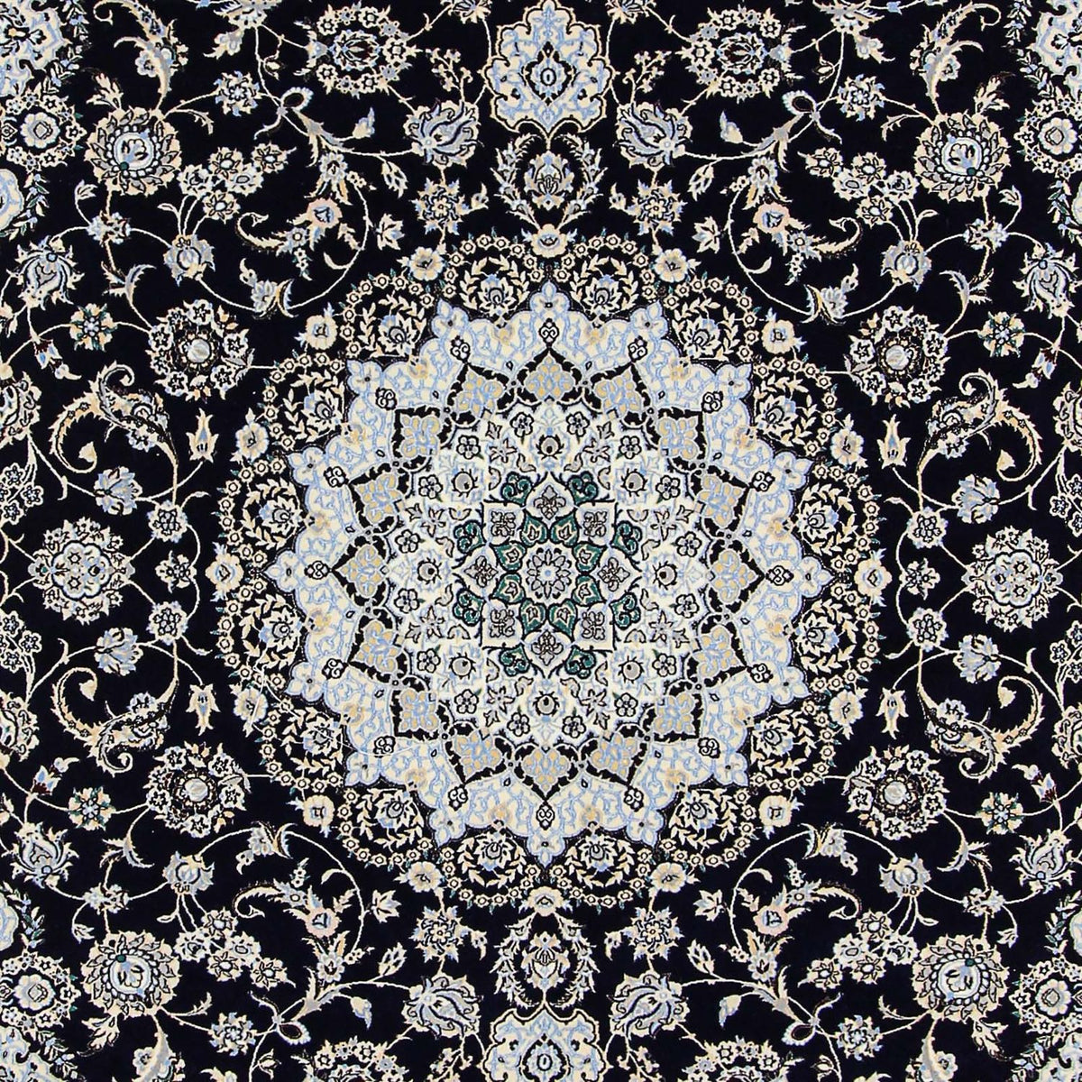 Perser Rug - Nain - Premium - 358 x 254 cm - dark blue