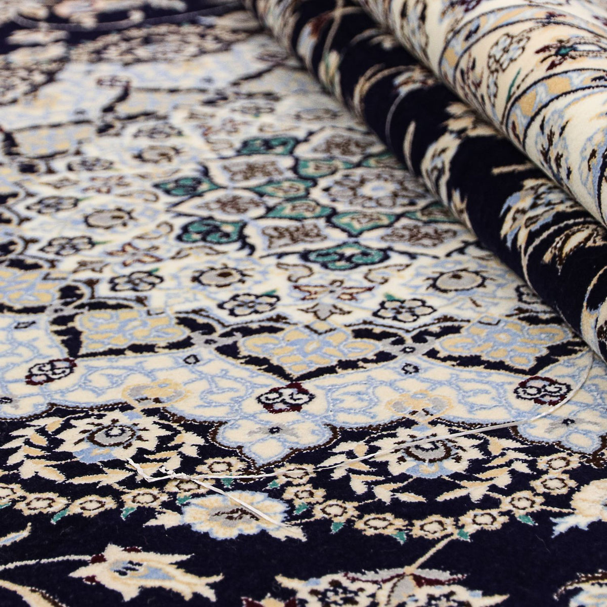 Perser Rug - Nain - Premium - 358 x 254 cm - dark blue