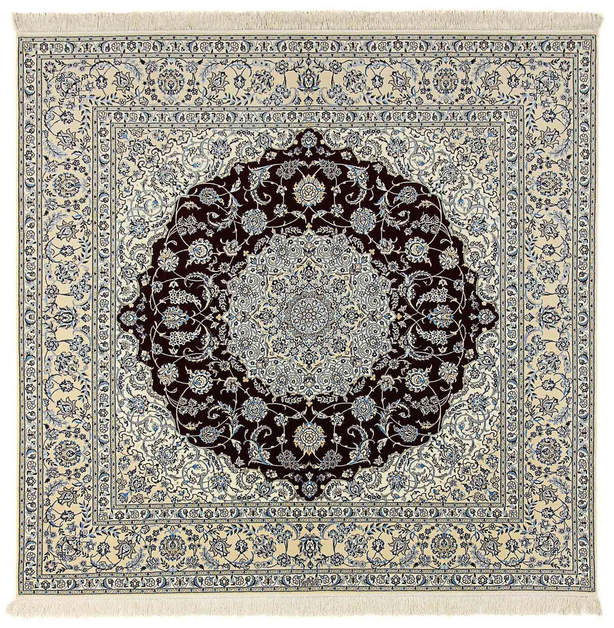 Perser Rug - Nain - Premium square  - 260 x 252 cm - dark blue