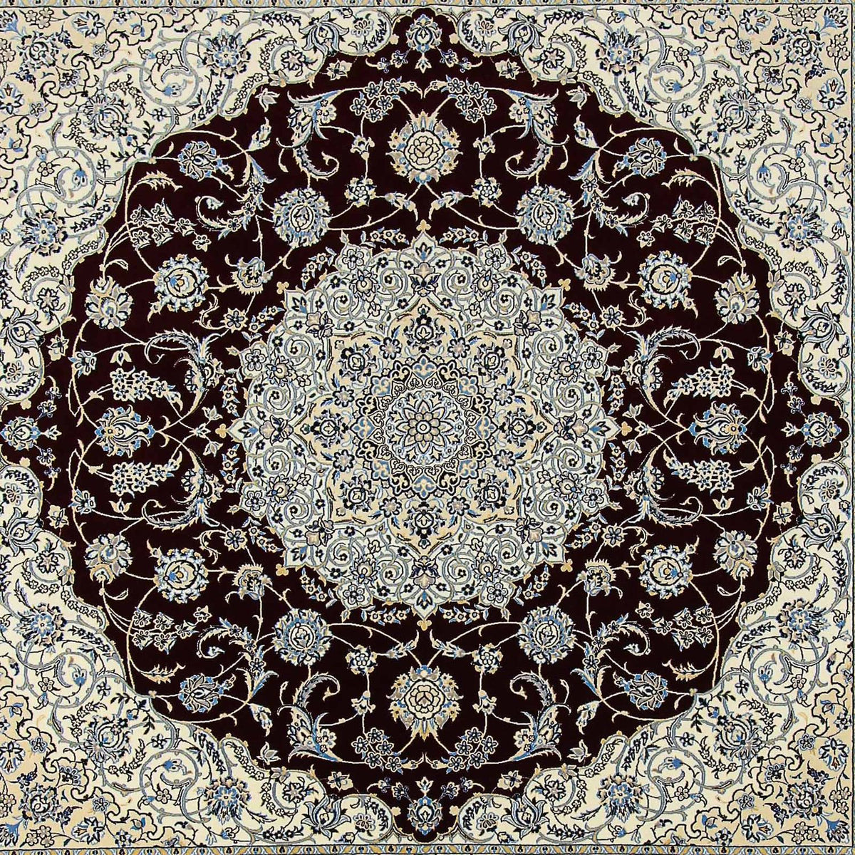 Perser Rug - Nain - Premium square  - 260 x 252 cm - dark blue