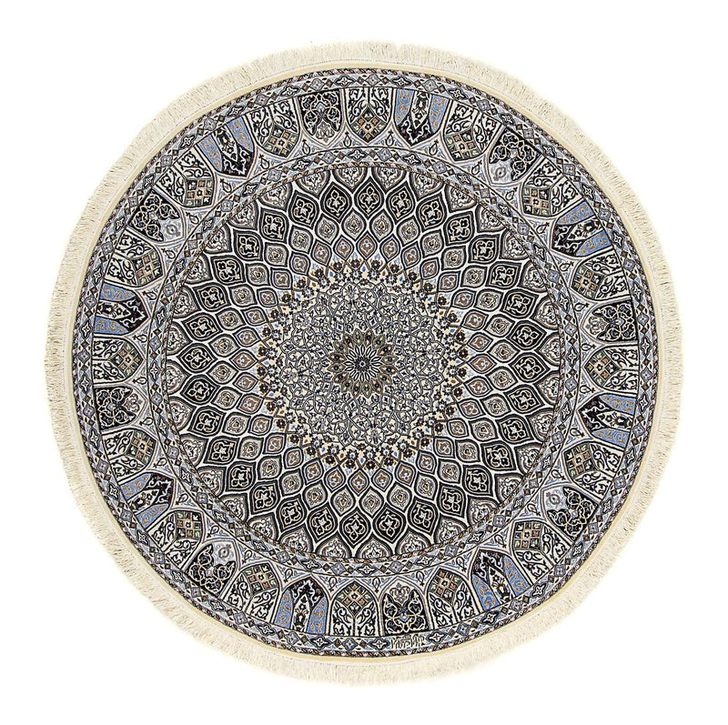 Perser Rug - Nain - Premium round  - 200 x 200 cm - beige