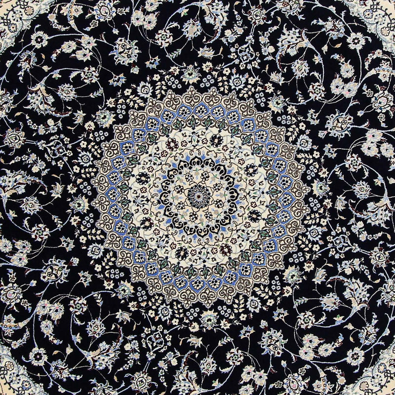 Perser Rug - Nain - Premium round  - 250 x 250 cm - dark blue
