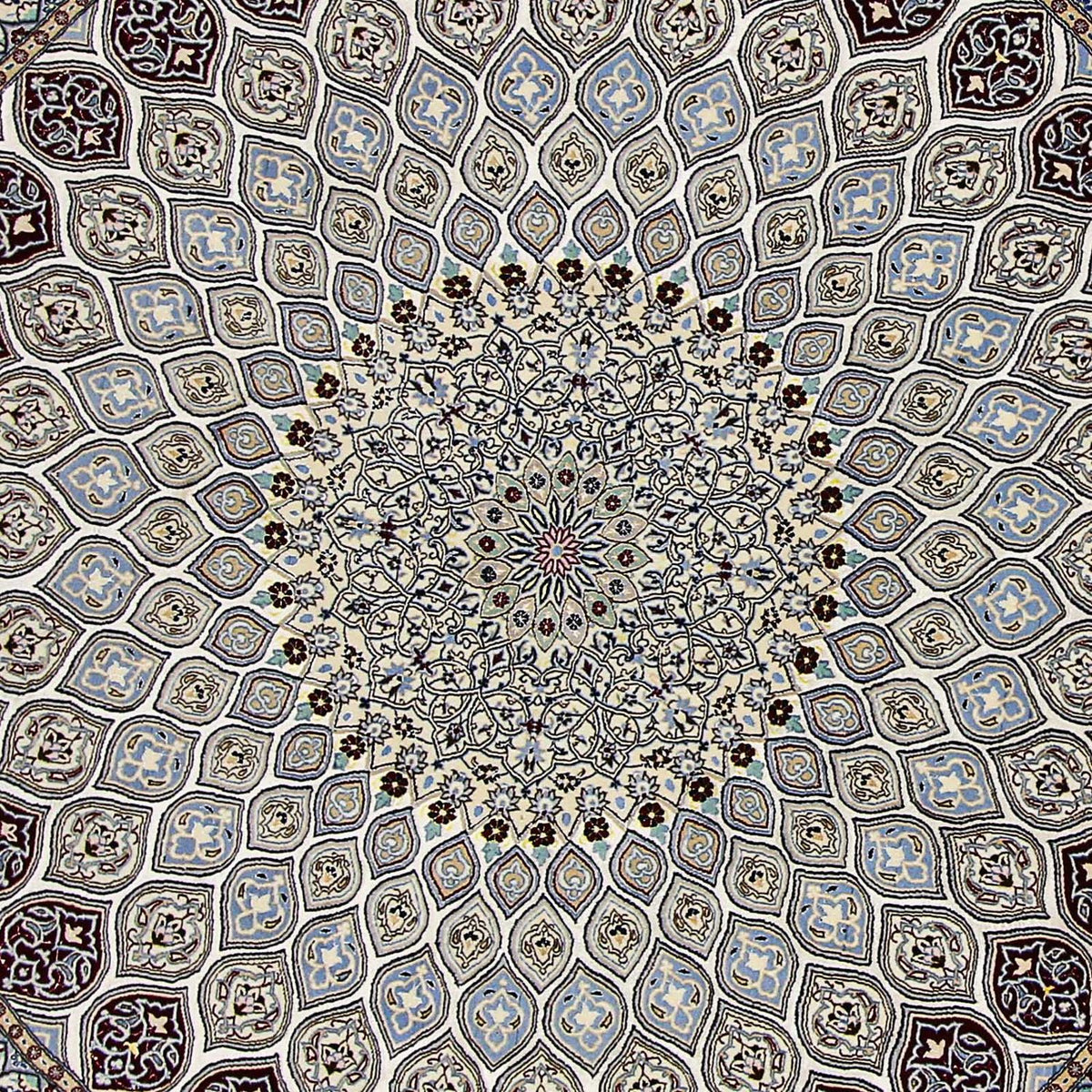 Perser Rug - Nain - Premium round  - 250 x 250 cm - beige