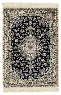 Perser Rug - Nain - Premium - 117 x 80 cm - dark blue