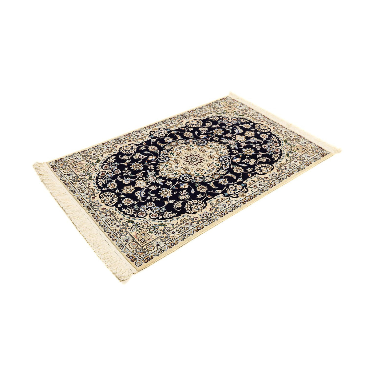 Perser Rug - Nain - Premium - 123 x 80 cm - dark blue